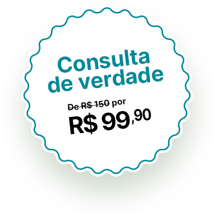 Consulta de verdade por R$99,90